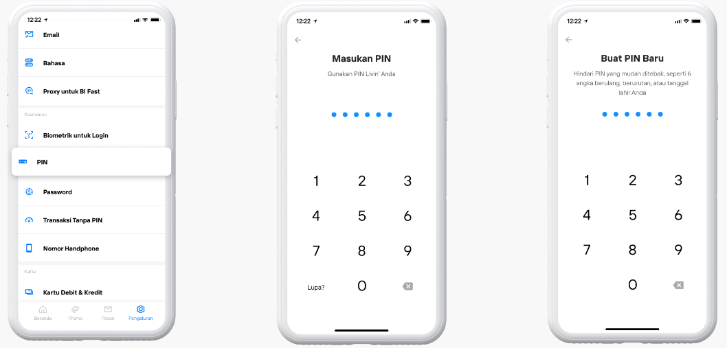 Cara Ganti PIN Livin Mandiri