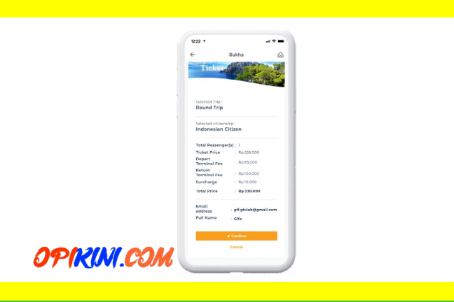 membeli Tiket Kapal Ferry di Livin' by Mandiri