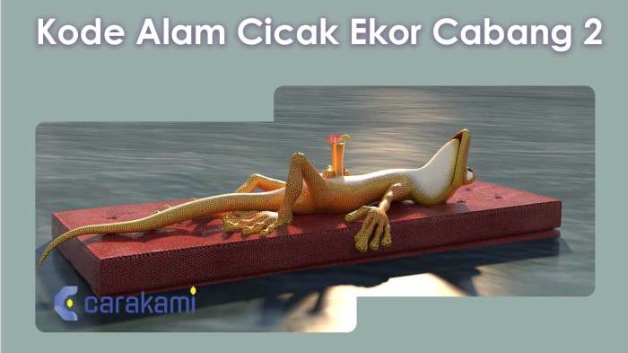 Arti cicak ekor cabang 2