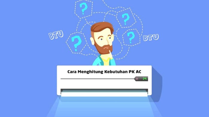 Cara menghitung btu ke pk