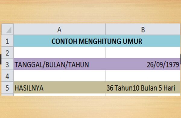 Cara menghitung interval umur