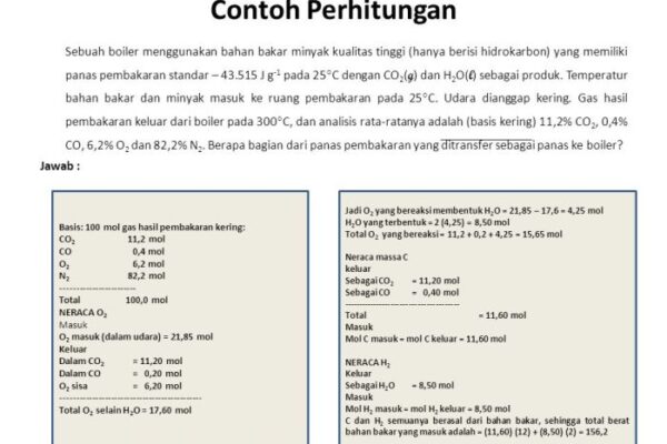 Cara menghitung kebutuhan bahan bakar boiler pdf