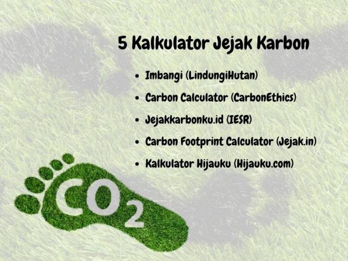 Cara menghitung jejak karbon