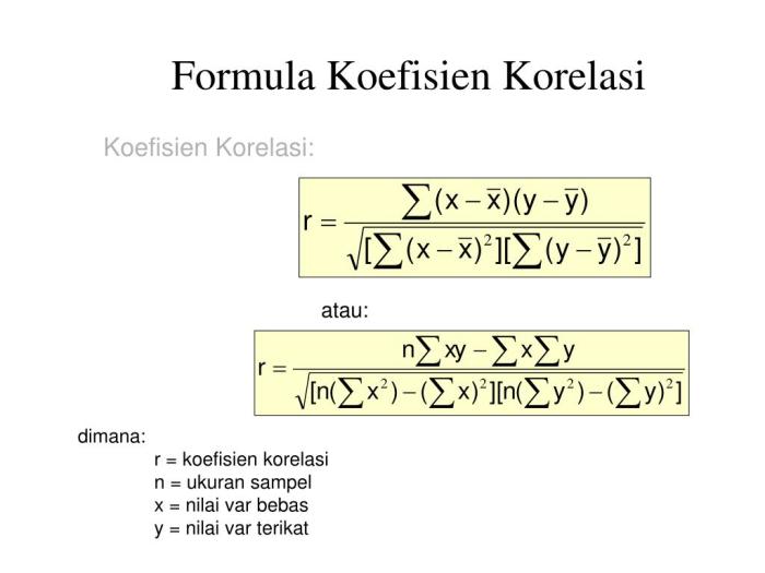 Cara menghitung korelasi