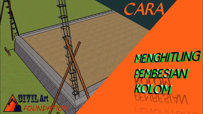 Cara menghitung pembesian kolom