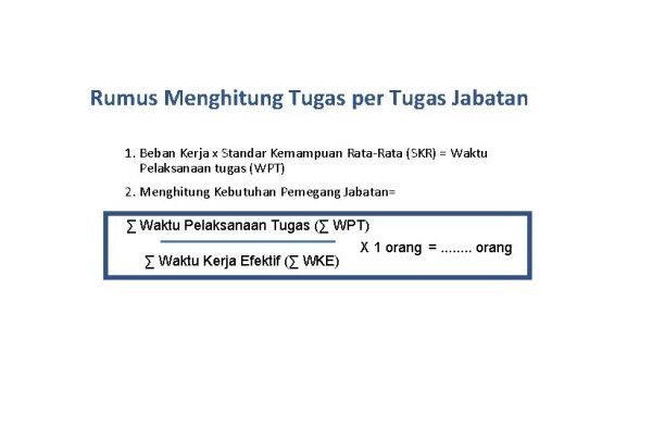 Cara menghitung beban kerja