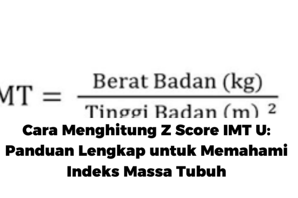 Cara Menghitung Z Score IMT U: Panduan Lengkap untuk Memahami Indeks Massa Tubuh