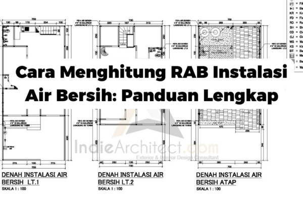 Cara Menghitung RAB Instalasi Air Bersih: Panduan Lengkap