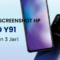 Cara Screenshot HP Vivo Y91 Dengan 3 Jari
