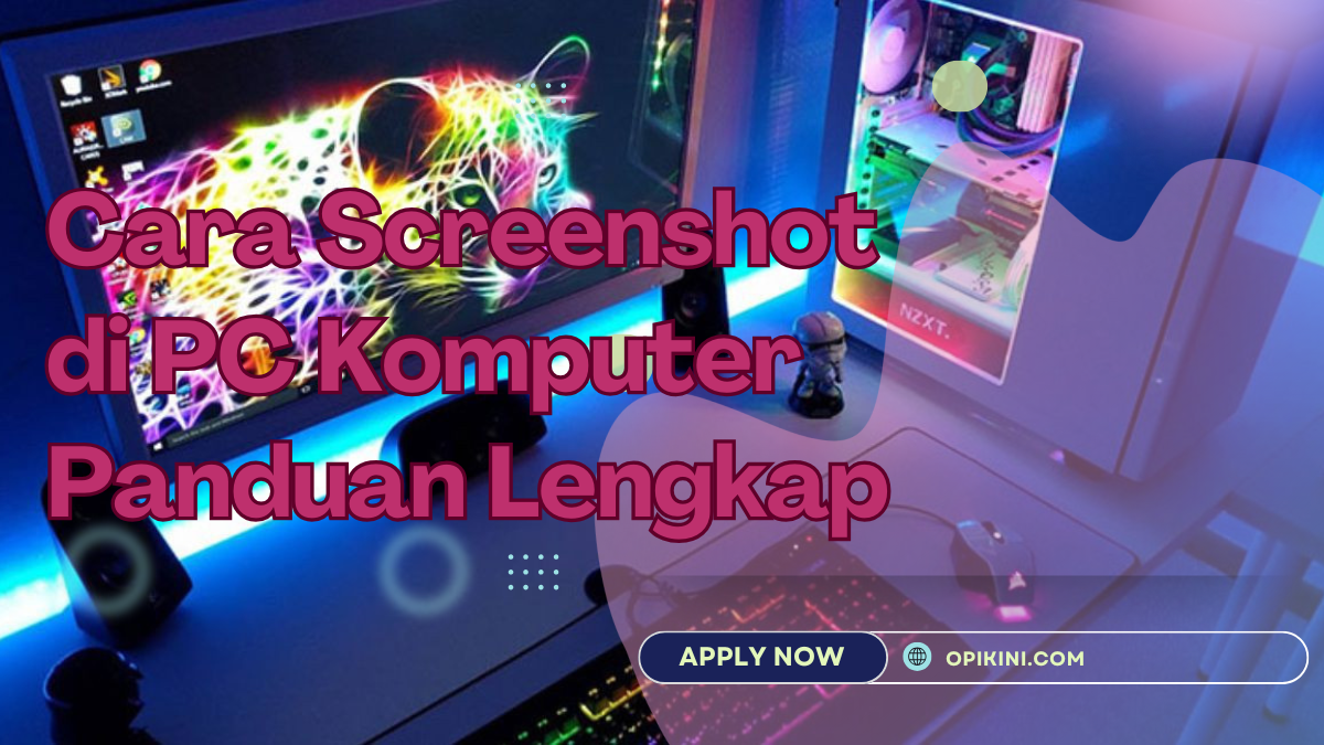 Cara Screenshot di PC Komputer Panduan Lengkap