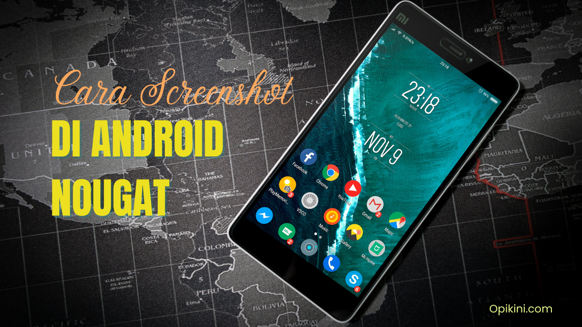 Cara Screenshot di Android Nougat