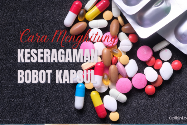 Cara Menghitung Keseragaman Bobot Kapsul